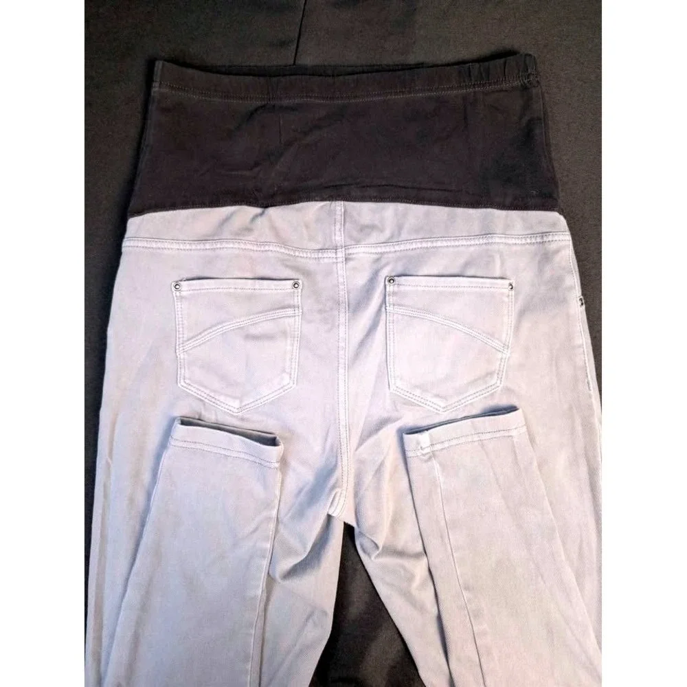 Time and Tru ~ Full Panel Maternity Skinny Jeans ~ Size‎ M 8-10 ~ Grey Denim